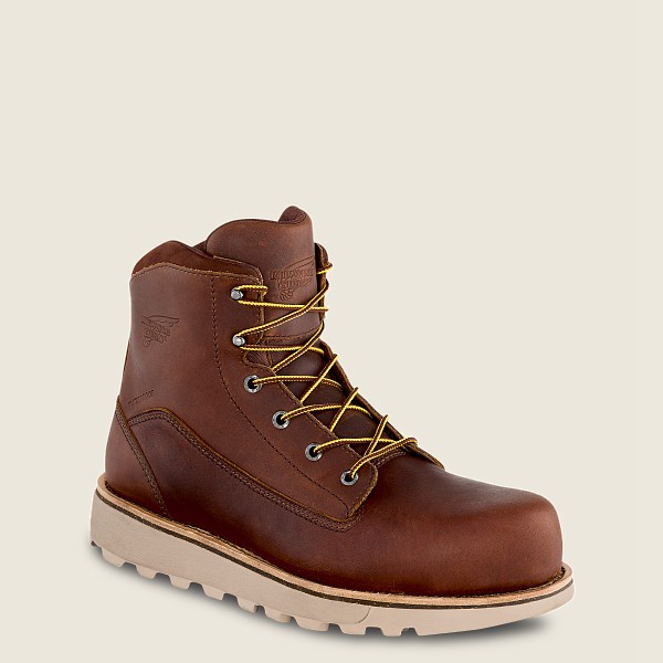 Bottes de Sécurité Red Wing - Traction Tred Lite - 6-Inch Waterproof Toe - Marron - Homme 256KRNSJE